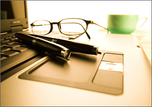 Laptop and Ballpoint
